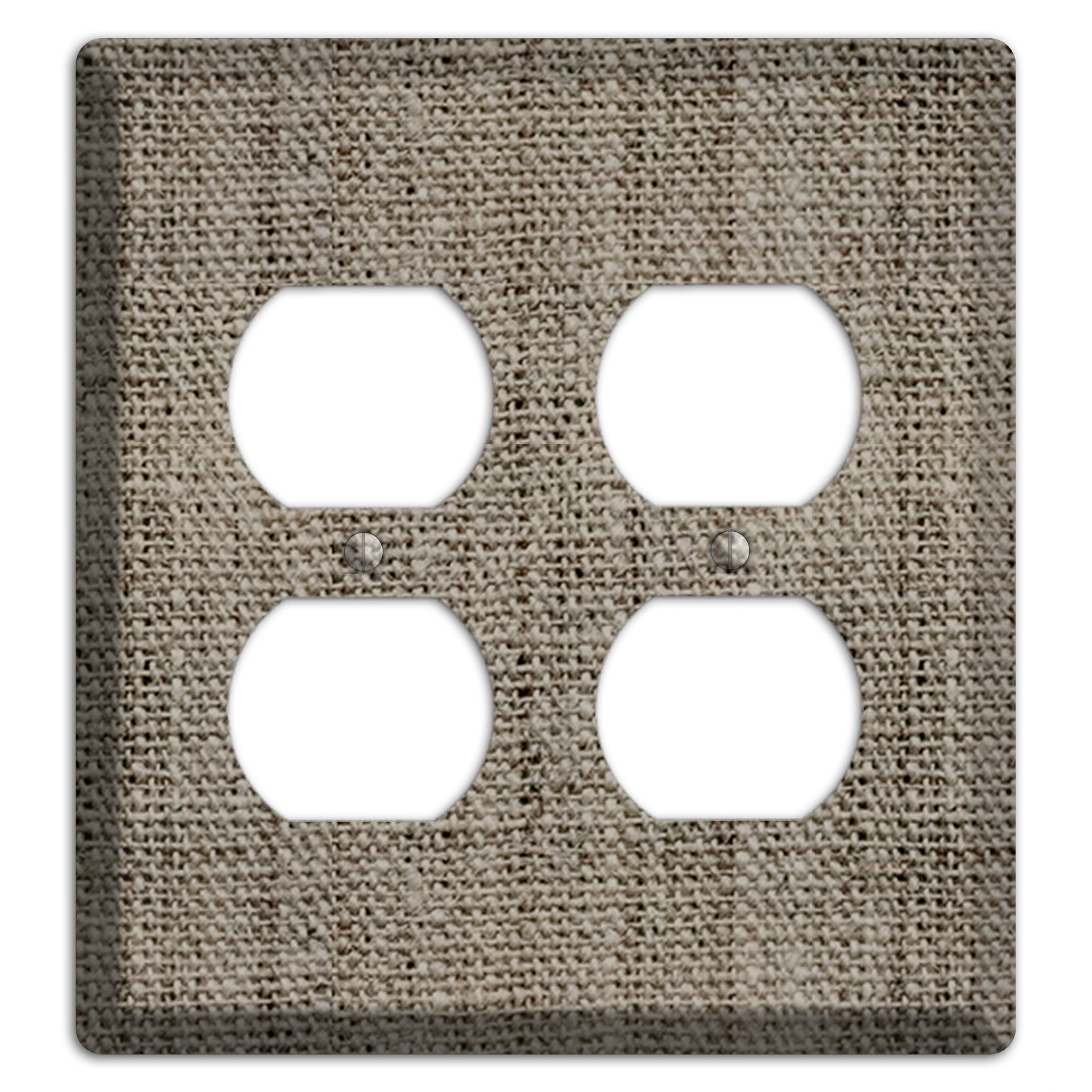 Makara Burlap 2 Duplex Wallplate