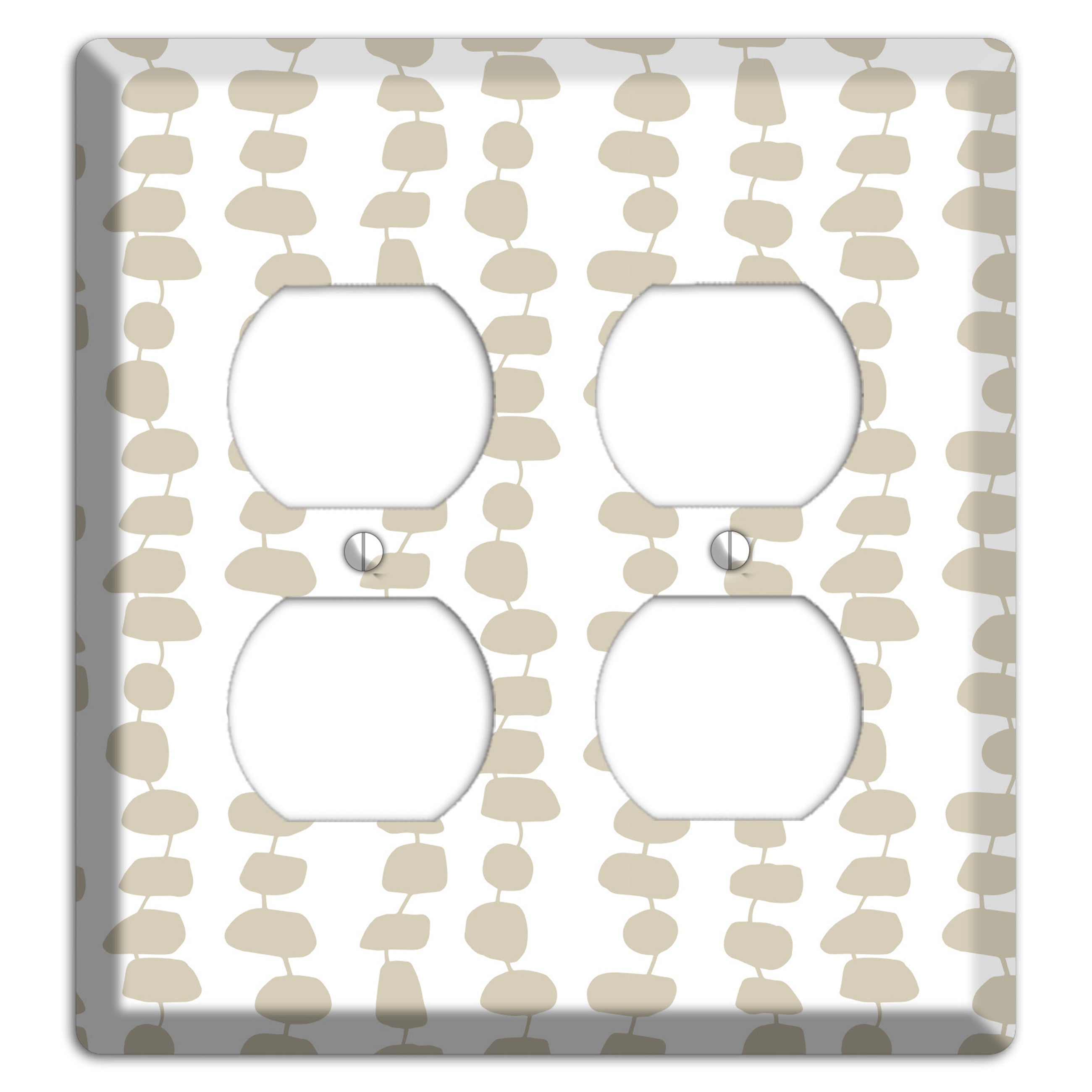 Simple Scandanavian Style M 2 Duplex Wallplate