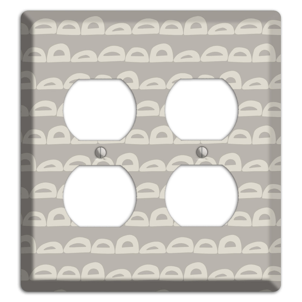 Logan Whimsical Damask 2 Duplex Wallplate