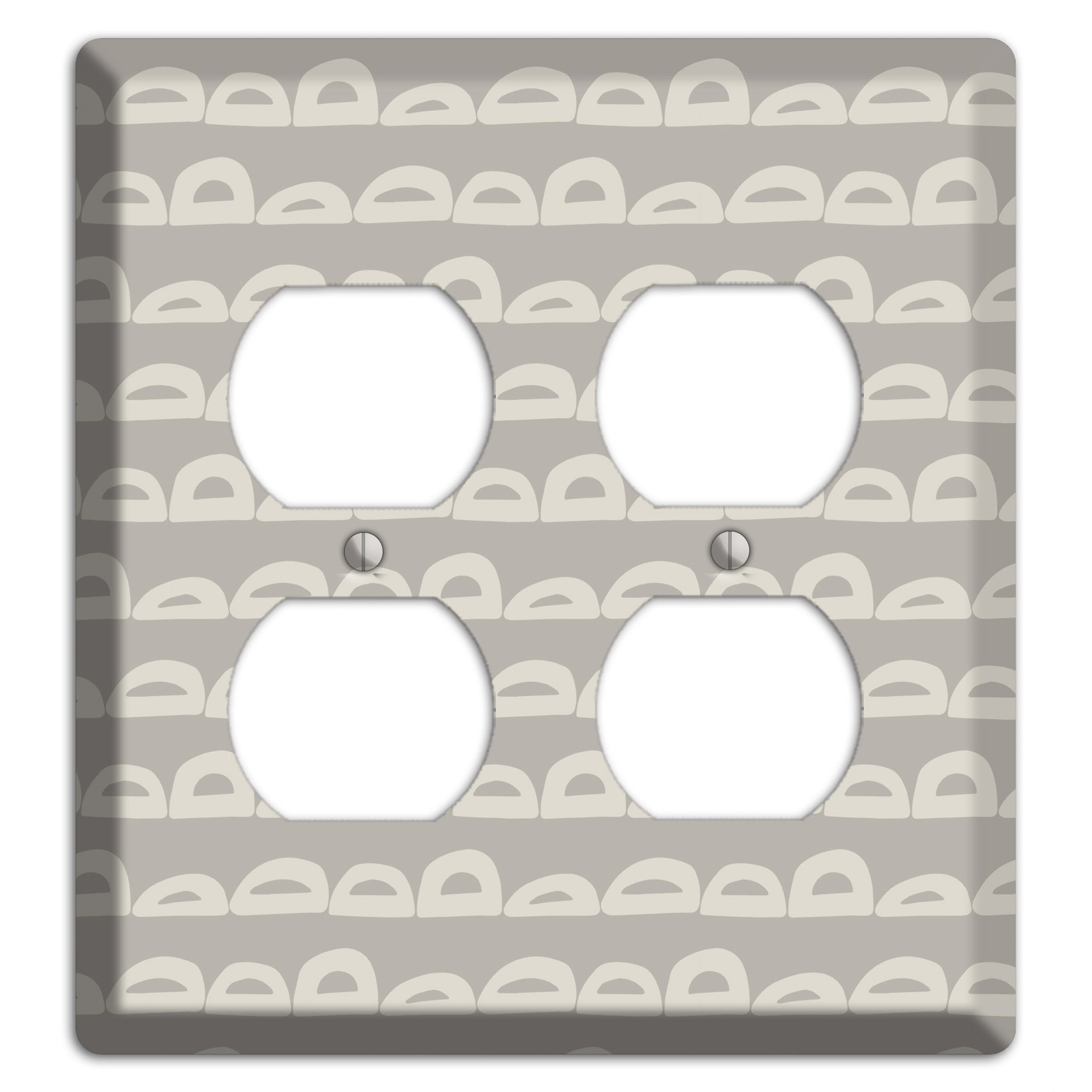 Logan Whimsical Damask 2 Duplex Wallplate
