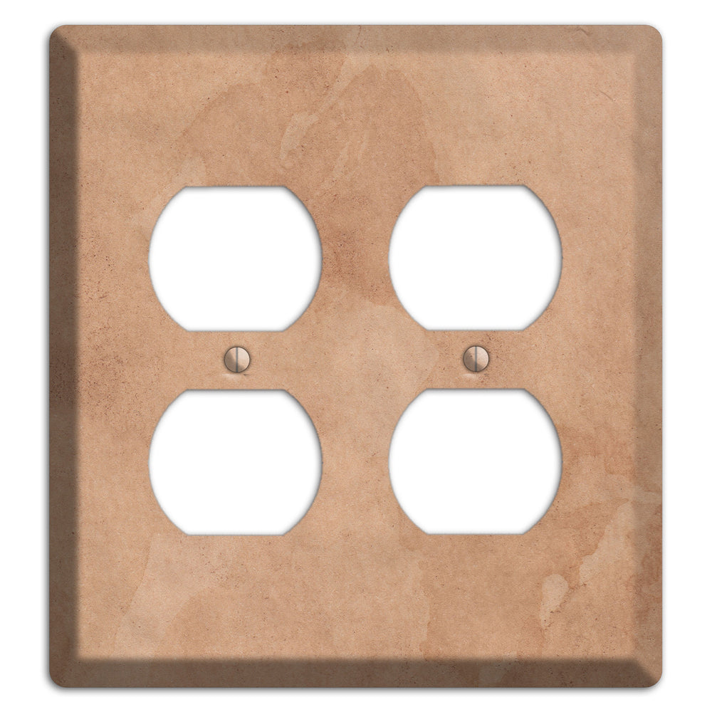 Aged Paper 3 2 Duplex Wallplate