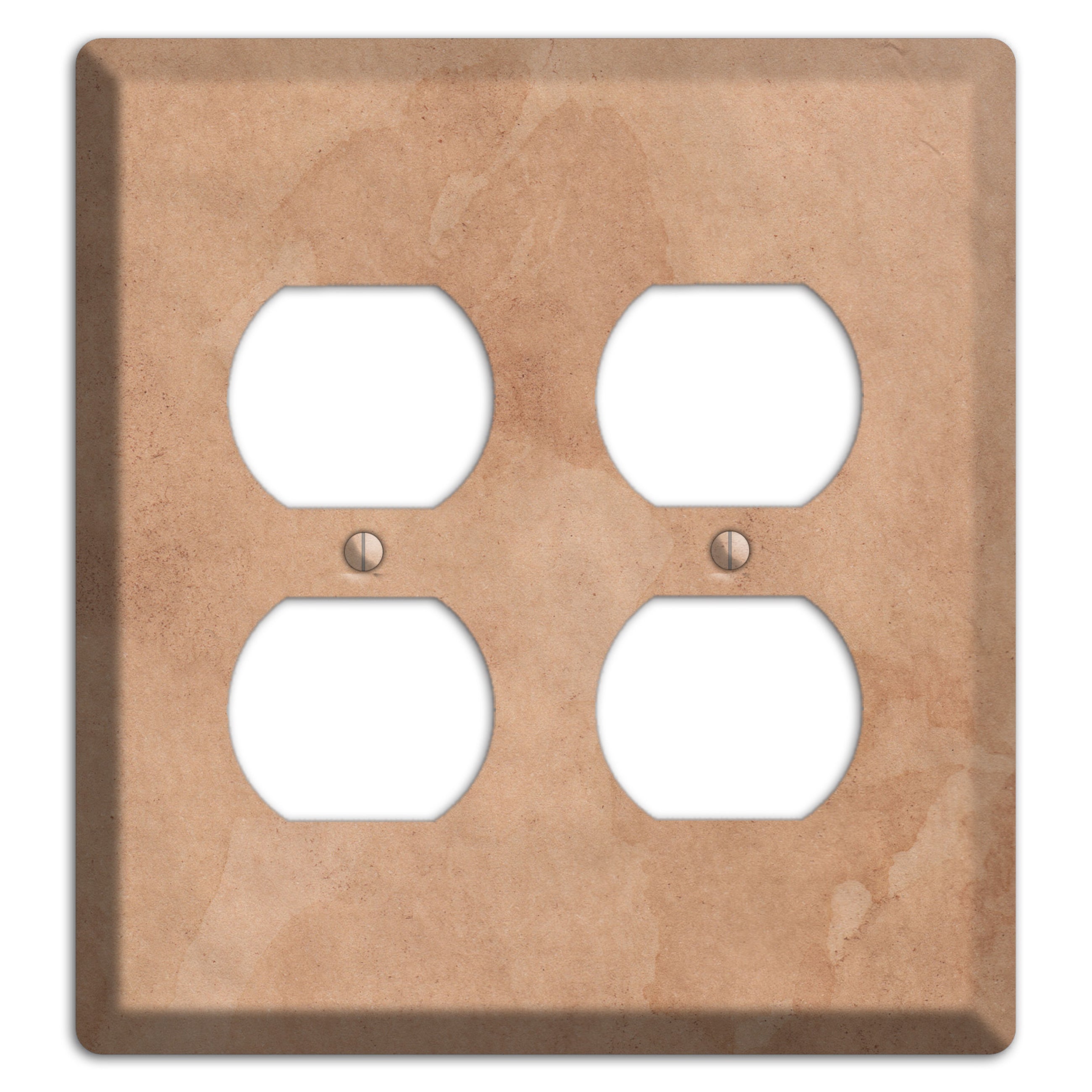 Aged Paper 3 2 Duplex Wallplate