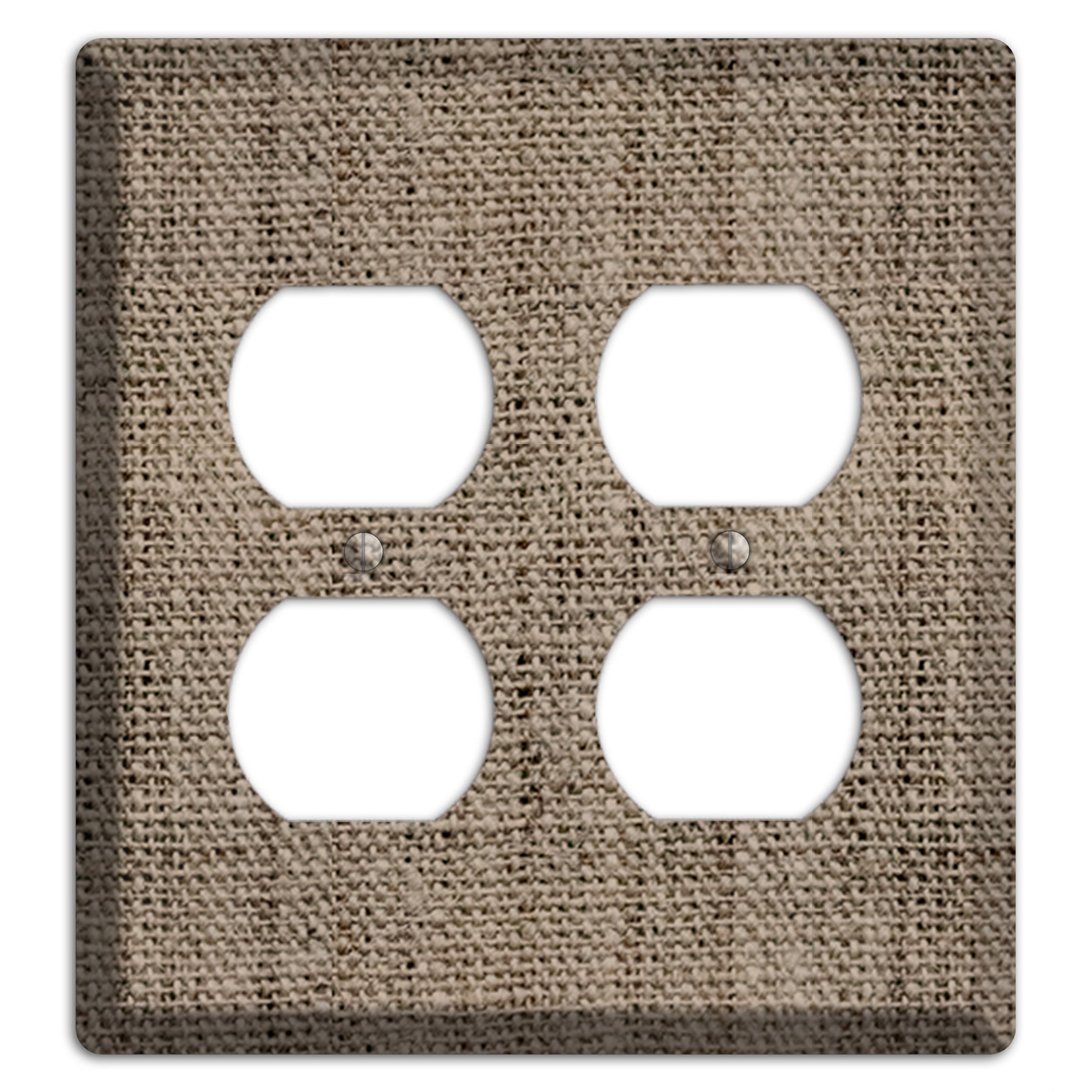 Sand Dune Burlap 2 Duplex Wallplate