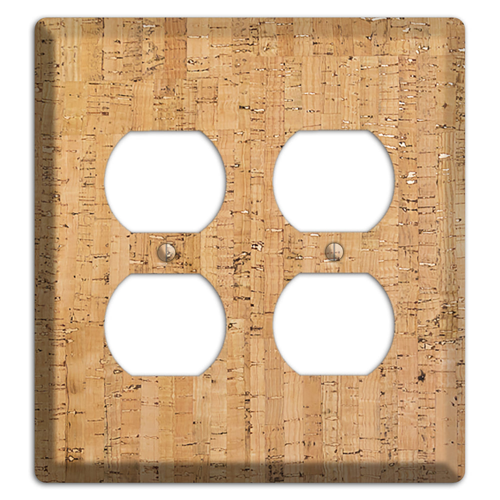 Natural Cork 2 Duplex Wallplate