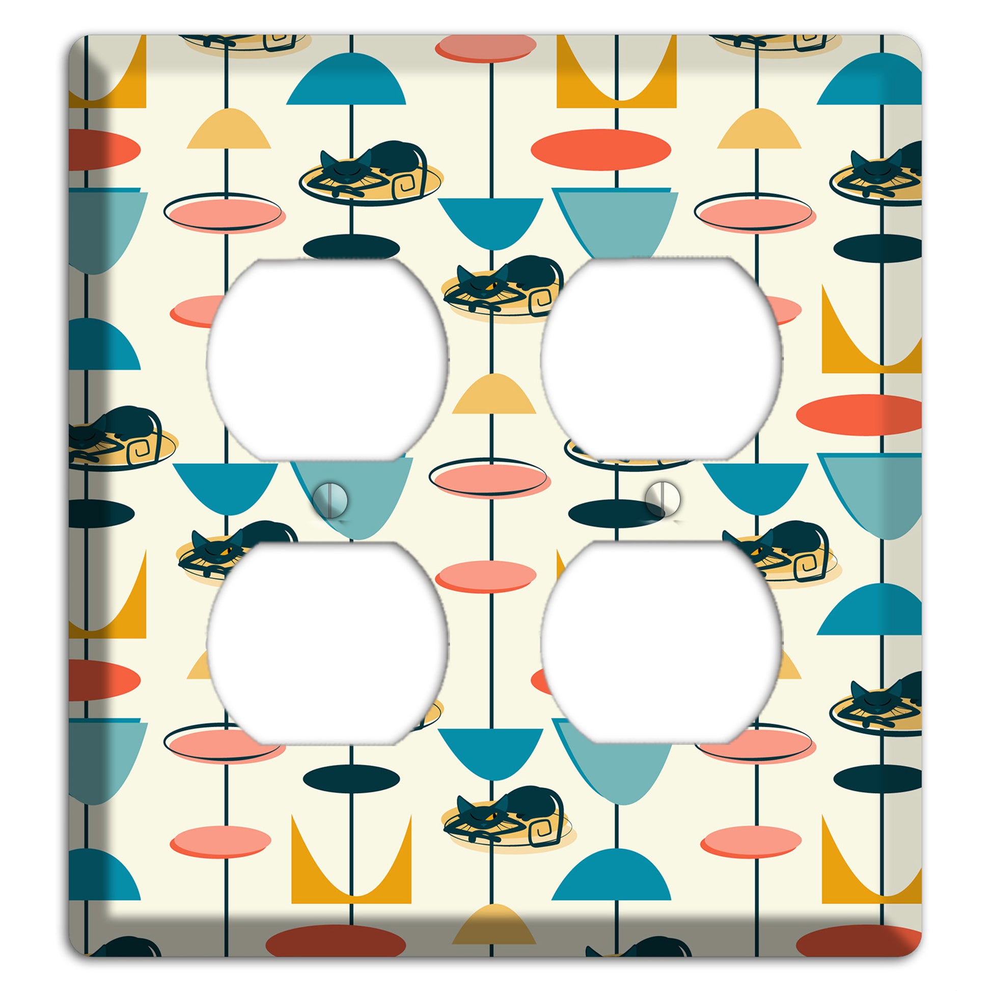 Sleeping Kitties 2 Duplex Wallplate