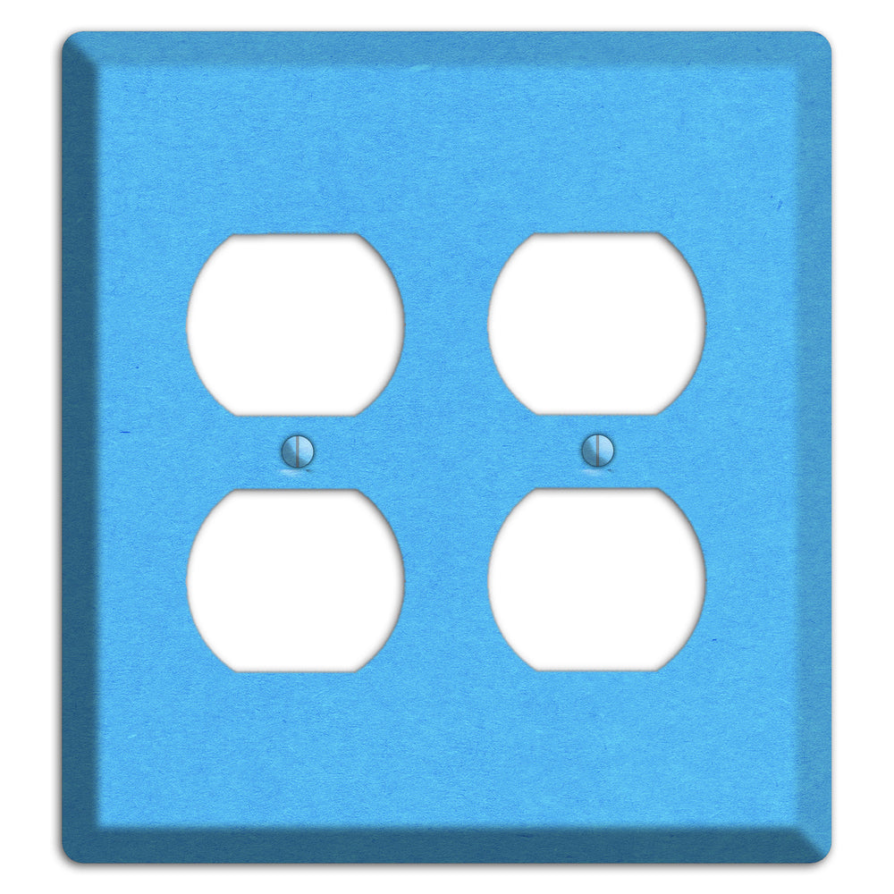 Maya Blue Kraft 2 Duplex Wallplate