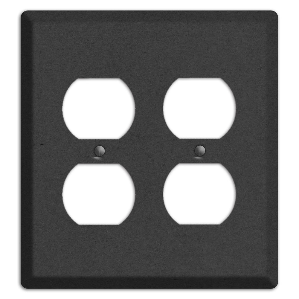 Charcoal Kraft 2 Duplex Wallplate