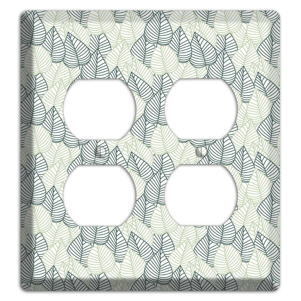 Leaves Style N 2 Duplex Wallplate