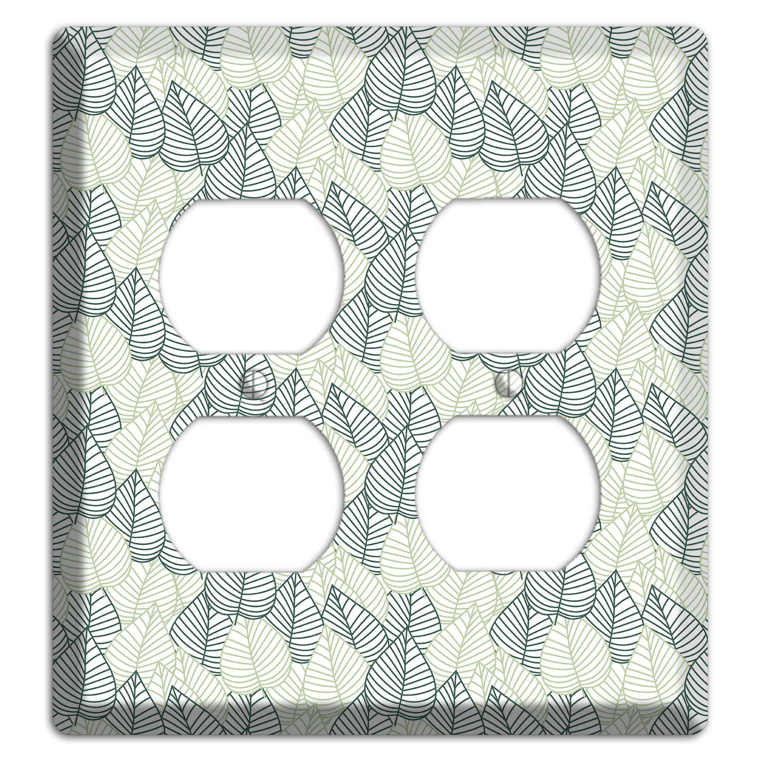 Leaves Style N 2 Duplex Wallplate