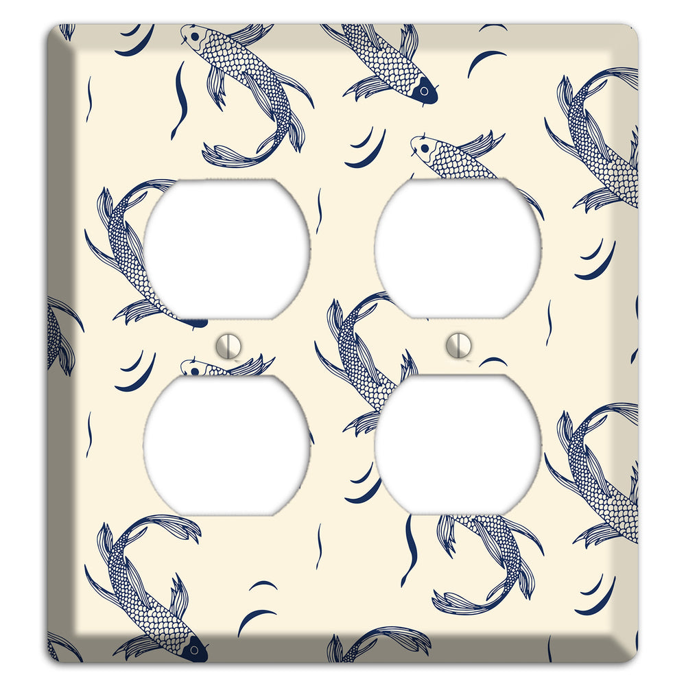 Koi Pond 1 2 Duplex Wallplate