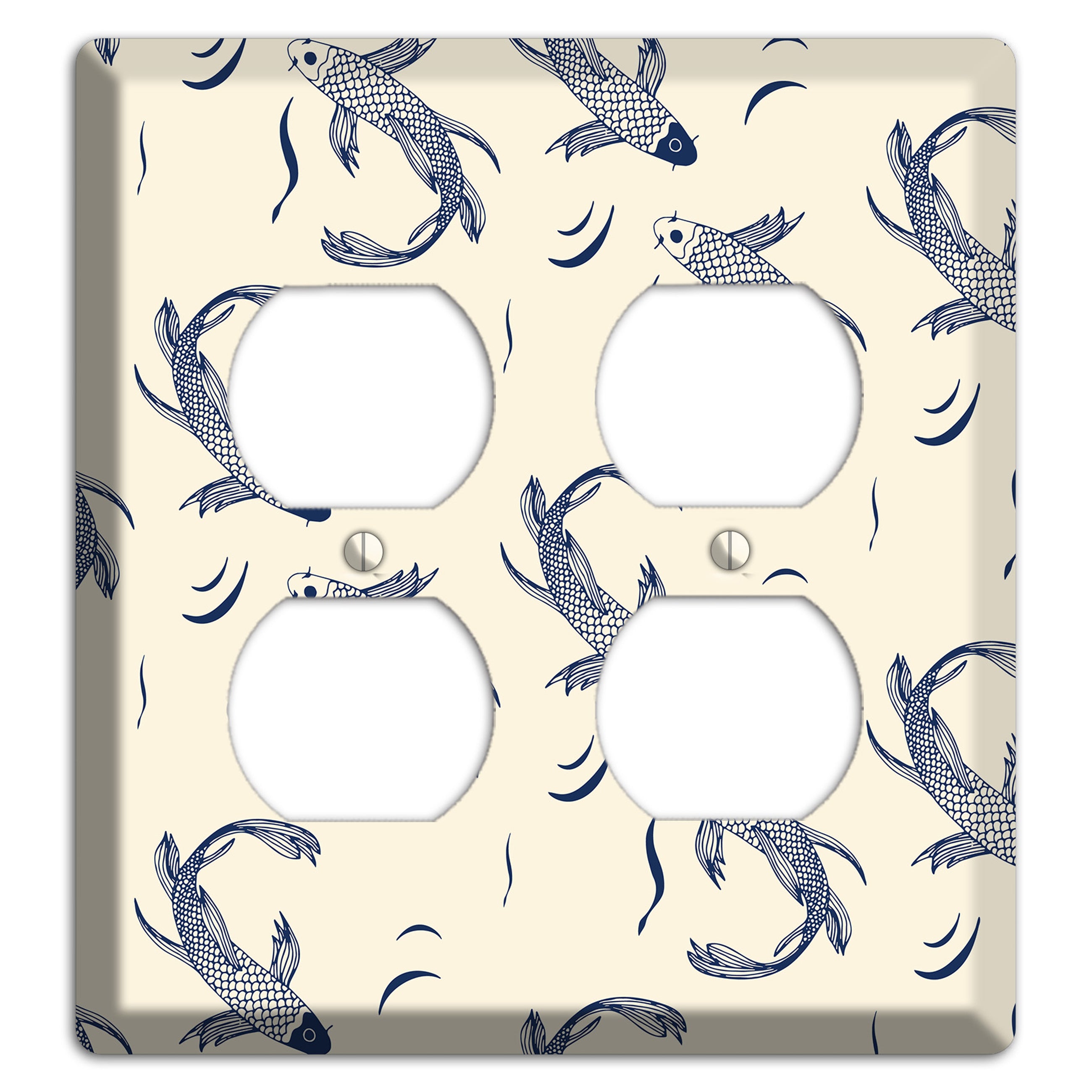 Koi Pond 1 2 Duplex Wallplate