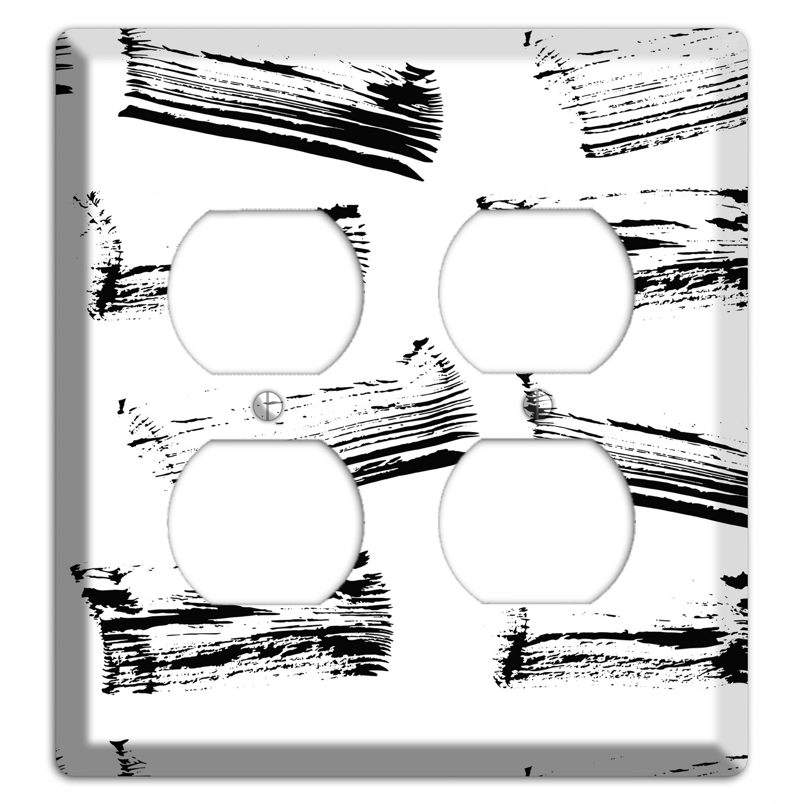 Ink Brushstrokes 1 2 Duplex Wallplate