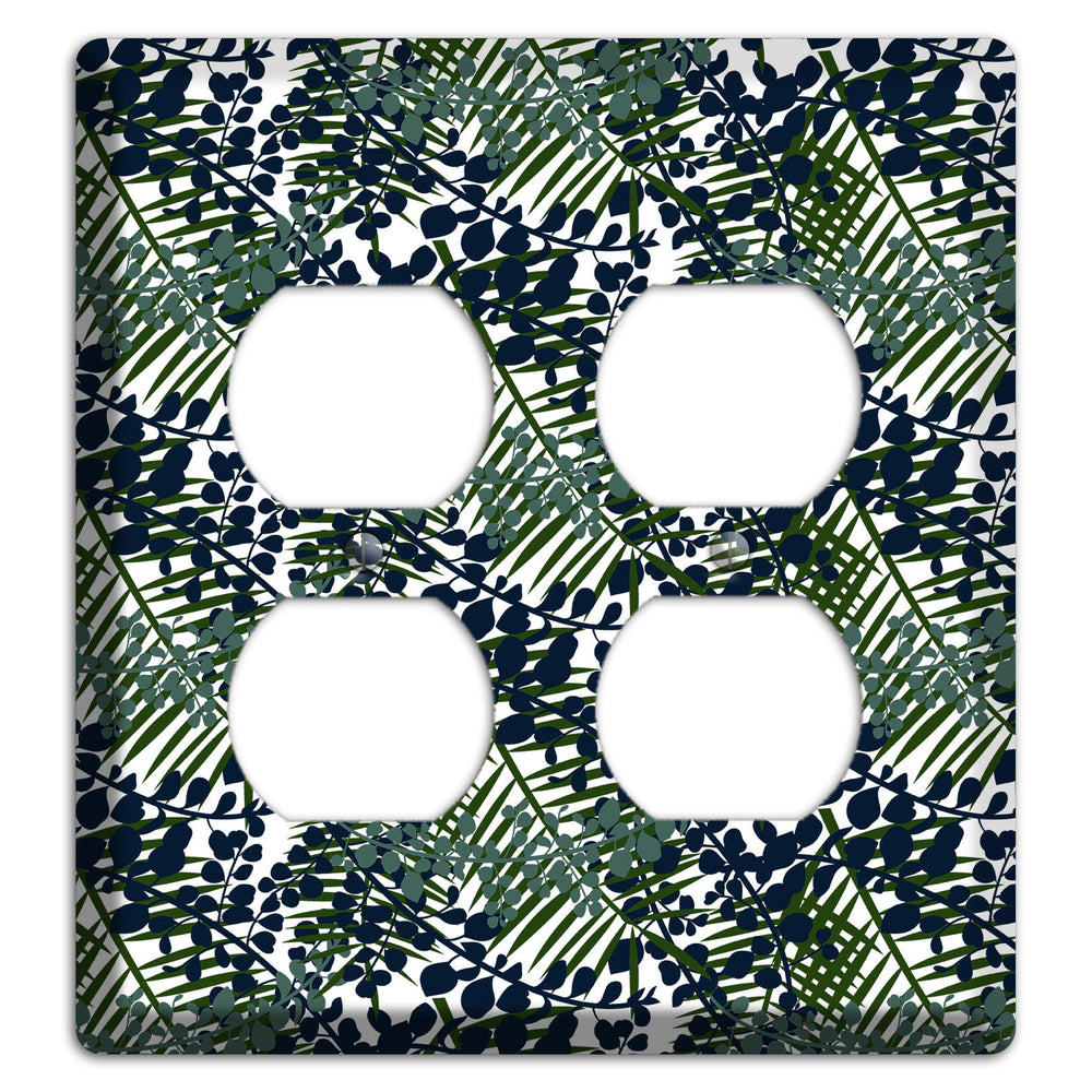 Leaves Style R 2 Duplex Wallplate