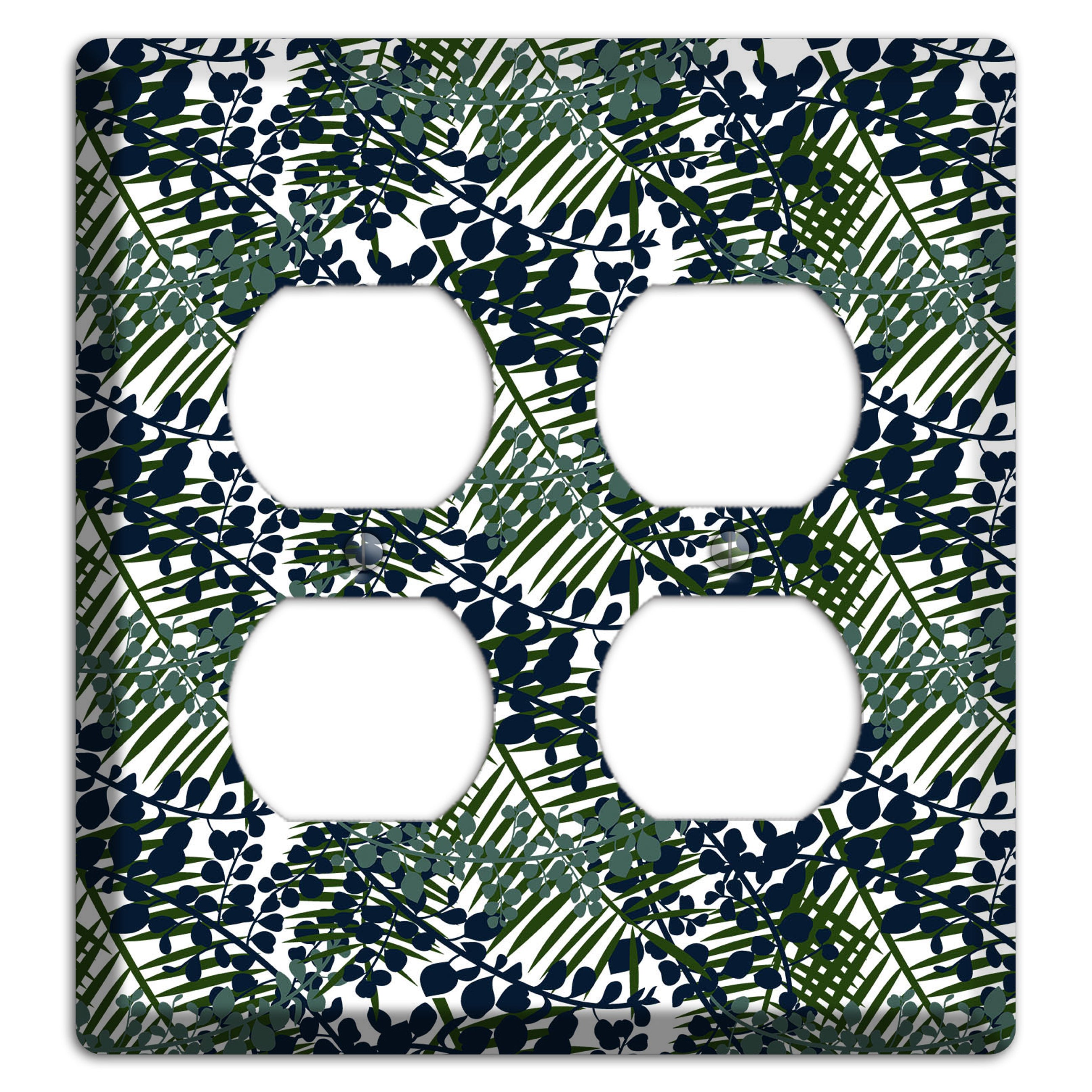 Leaves Style R 2 Duplex Wallplate
