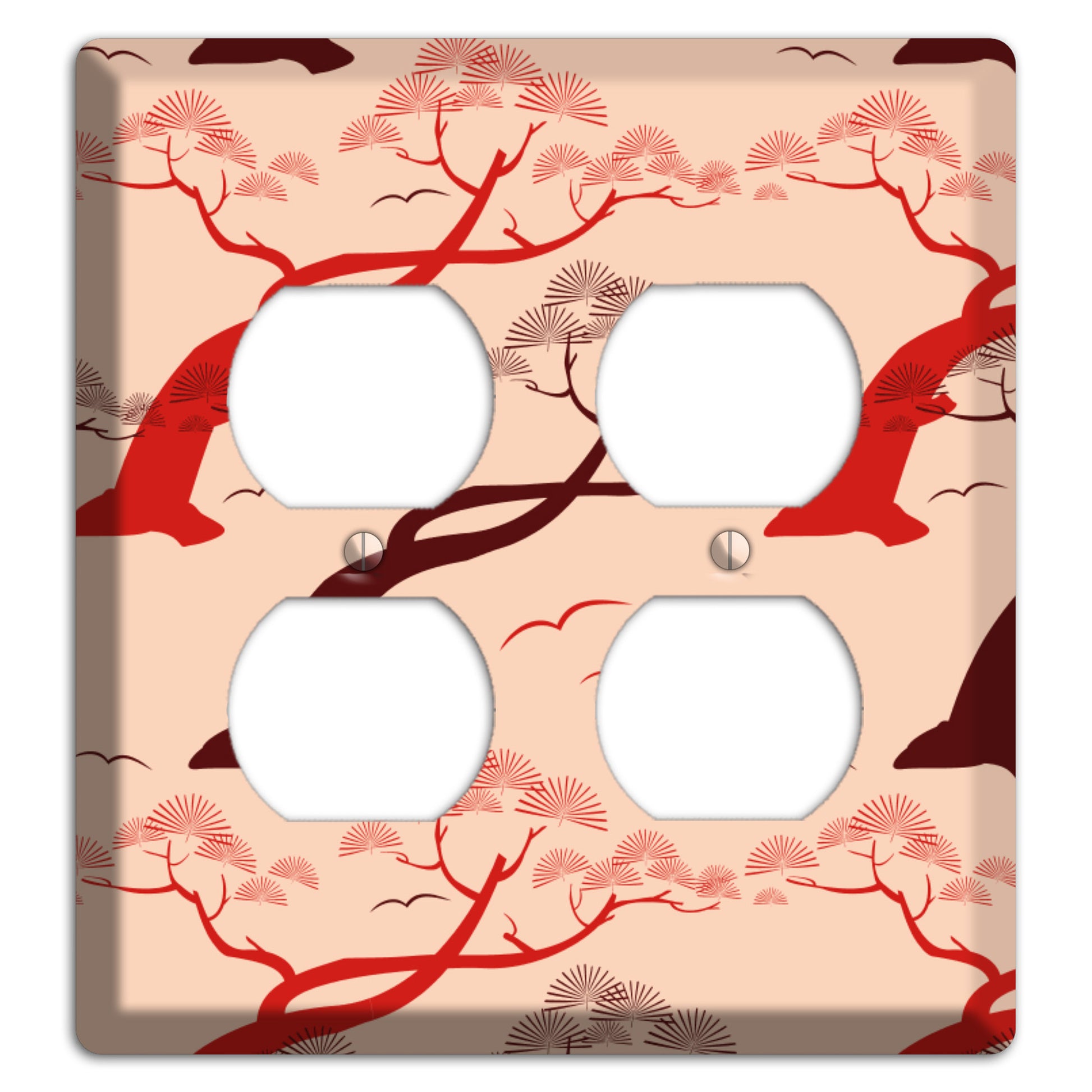 Asian Trees 2 Duplex Wallplate