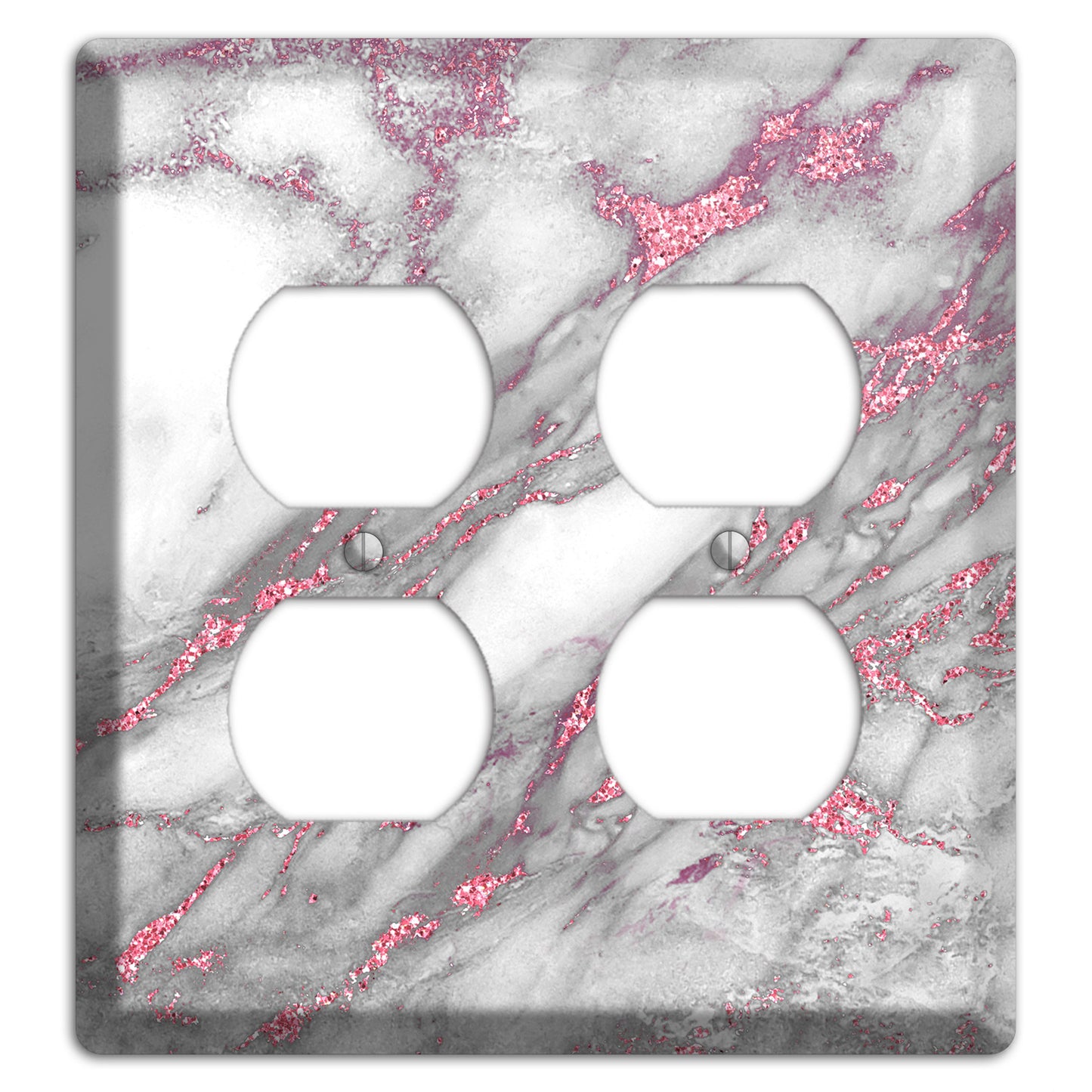 Can Can Marble 2 Duplex Wallplate