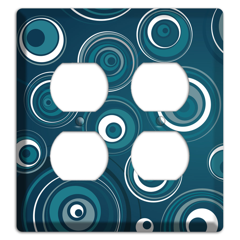 Blue Circles 2 Duplex Wallplate