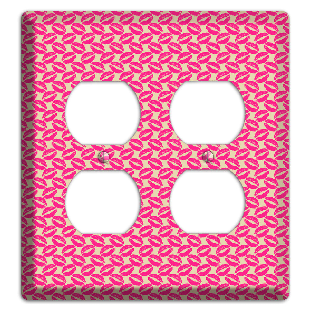 Pink Kisses 2 Duplex Wallplate