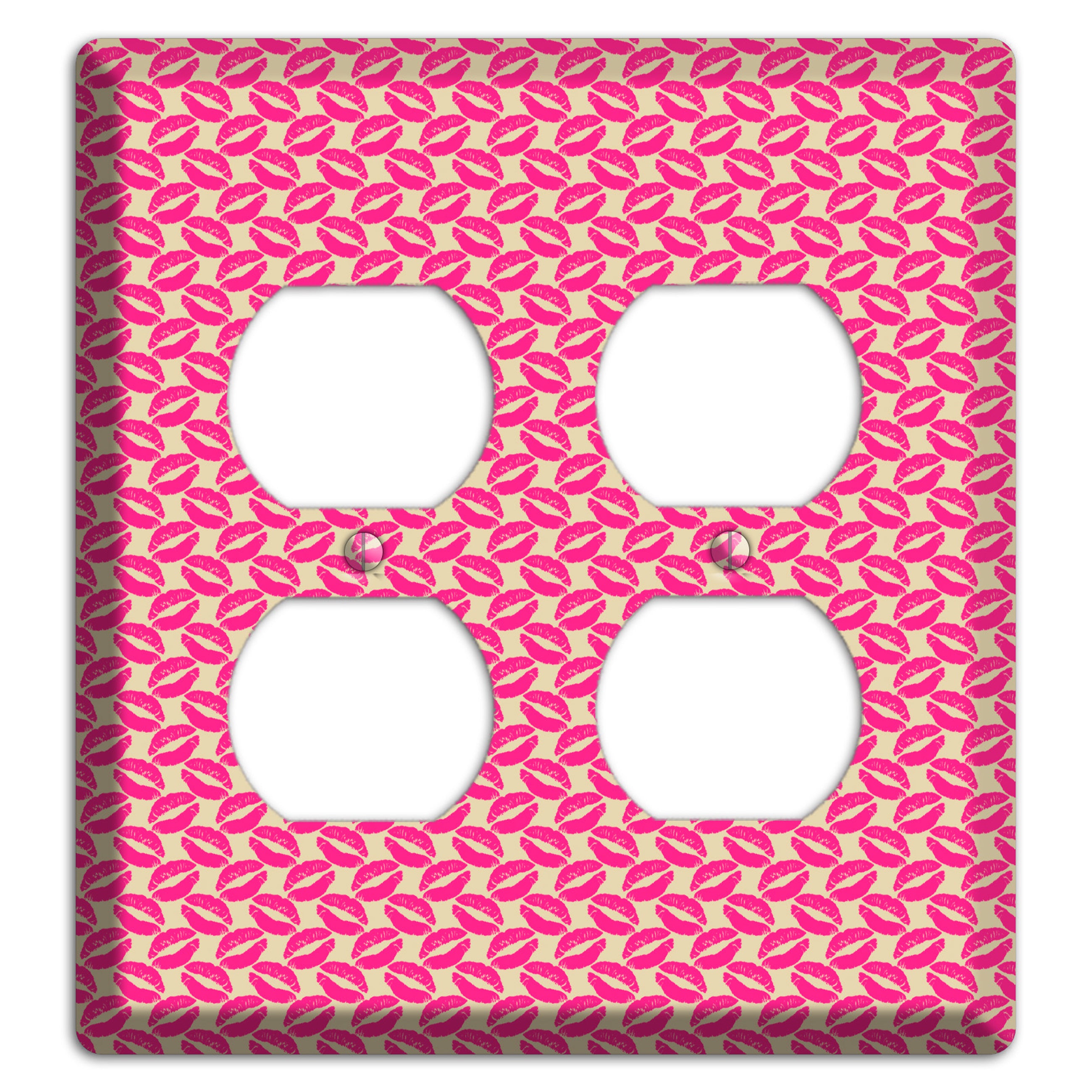Pink Kisses 2 Duplex Wallplate