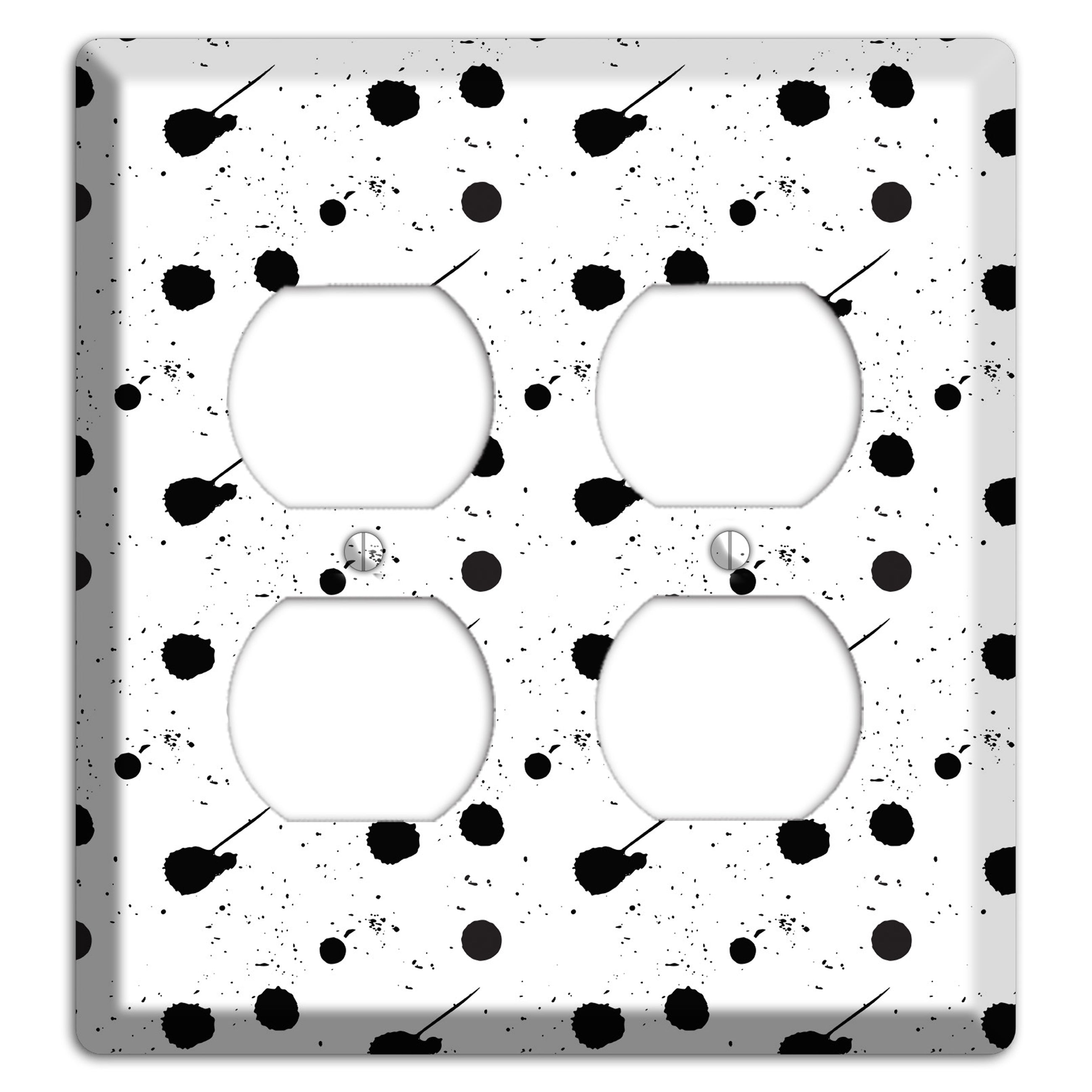 Ink Drops 6 2 Duplex Wallplate
