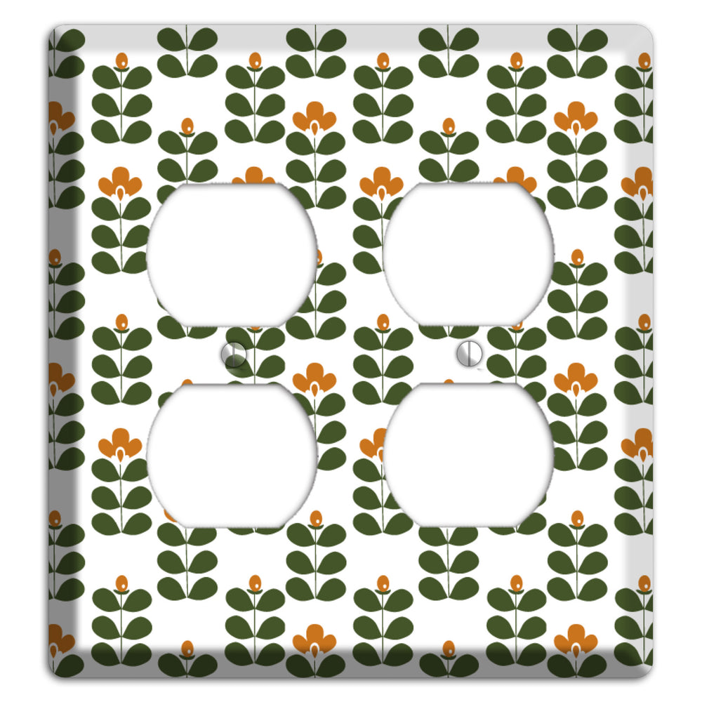 Green Small Sprouts 2 Duplex Wallplate