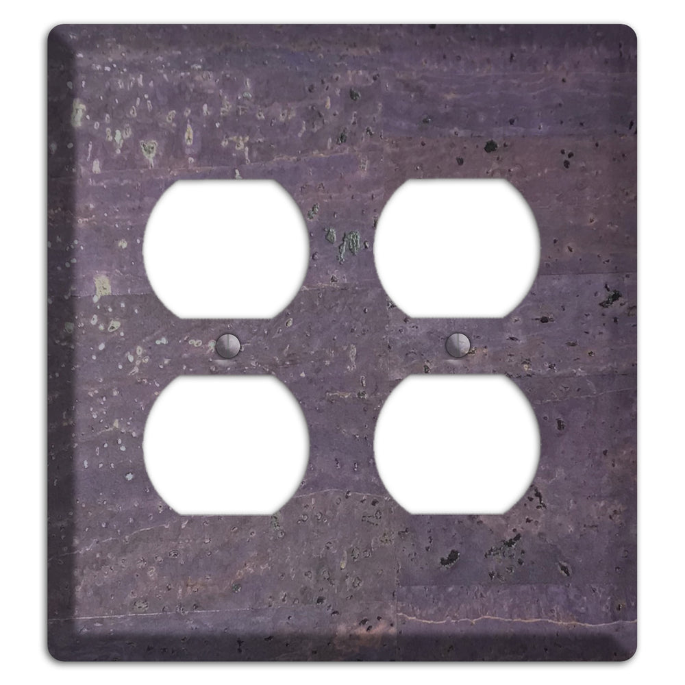 Eggplant Cork 2 Duplex Wallplate