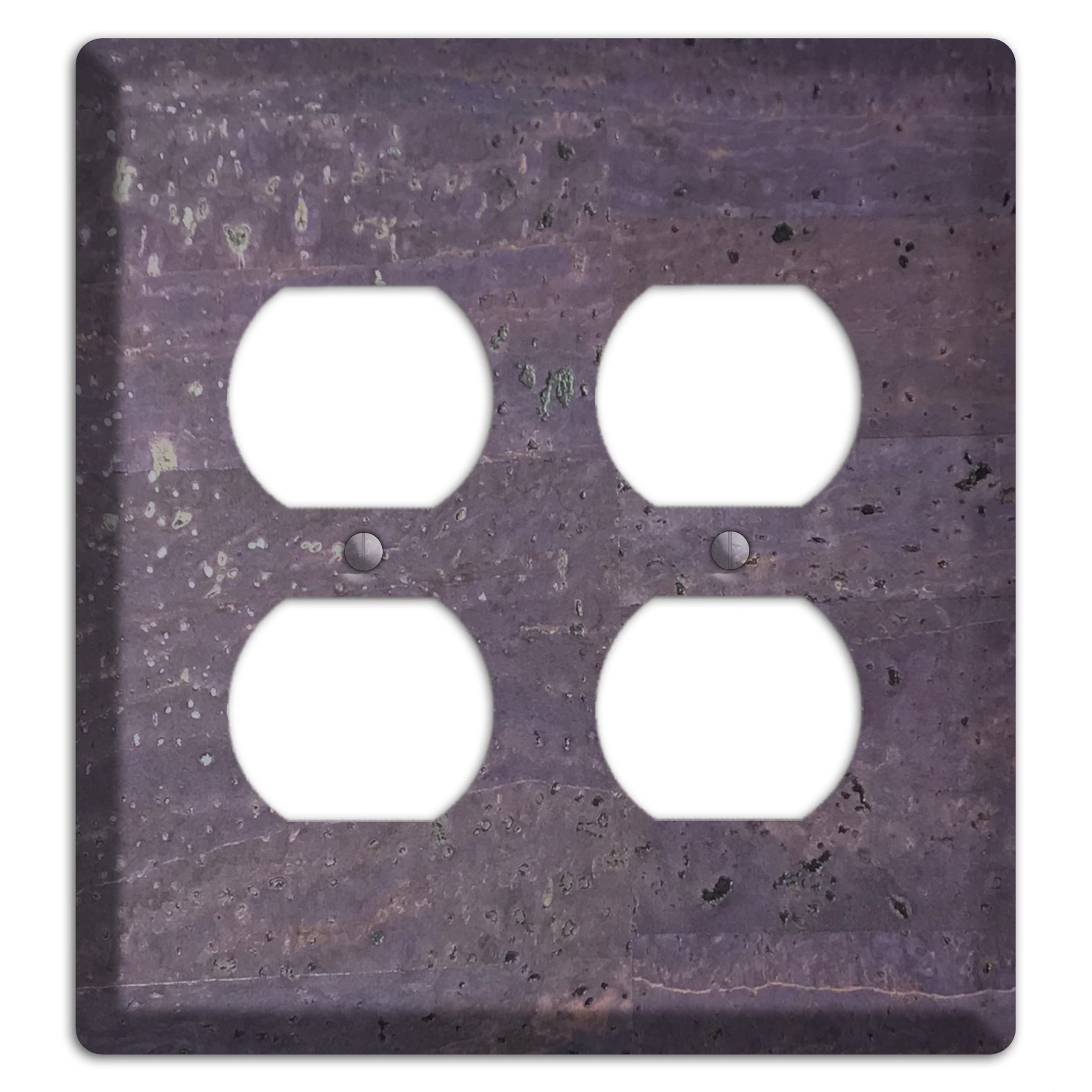 Eggplant Cork 2 Duplex Wallplate