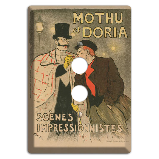 Moutha at Doria Vintage Poster 1 Pushbutton Wallplate