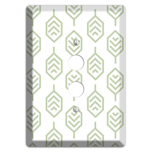 Leaves Style S 1 Pushbutton Wallplate