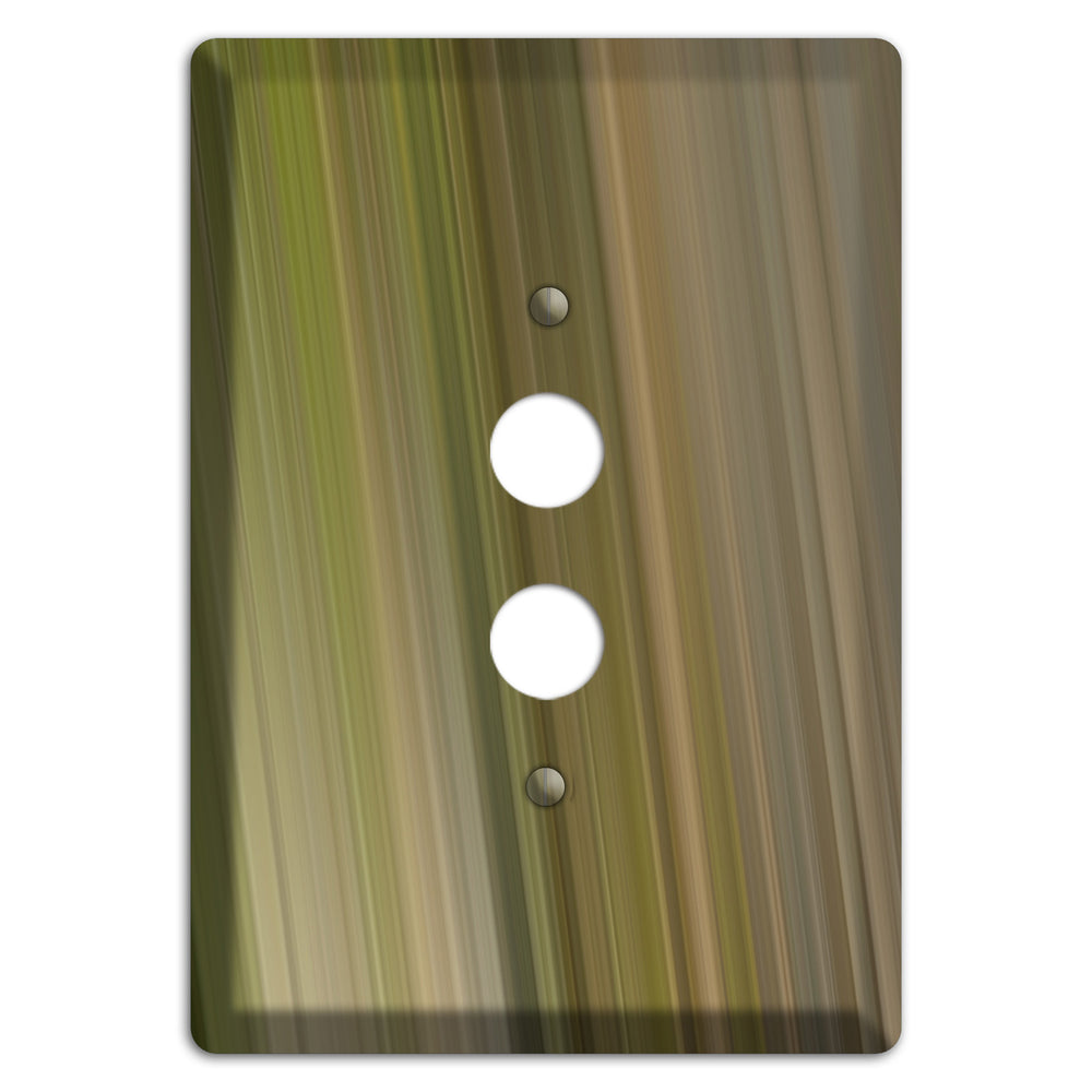 Olive and Brown Ray of Light 1 Pushbutton Wallplate