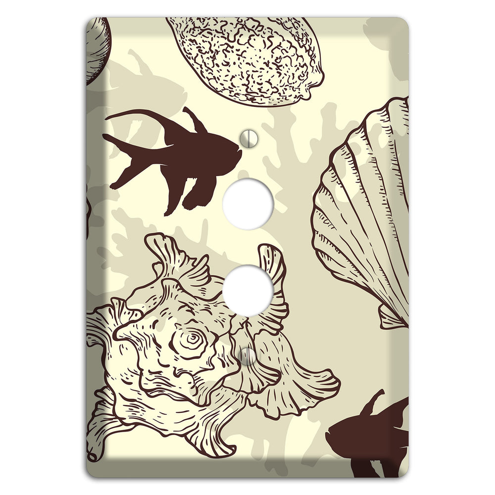 Shells 4 1 Pushbutton Wallplate