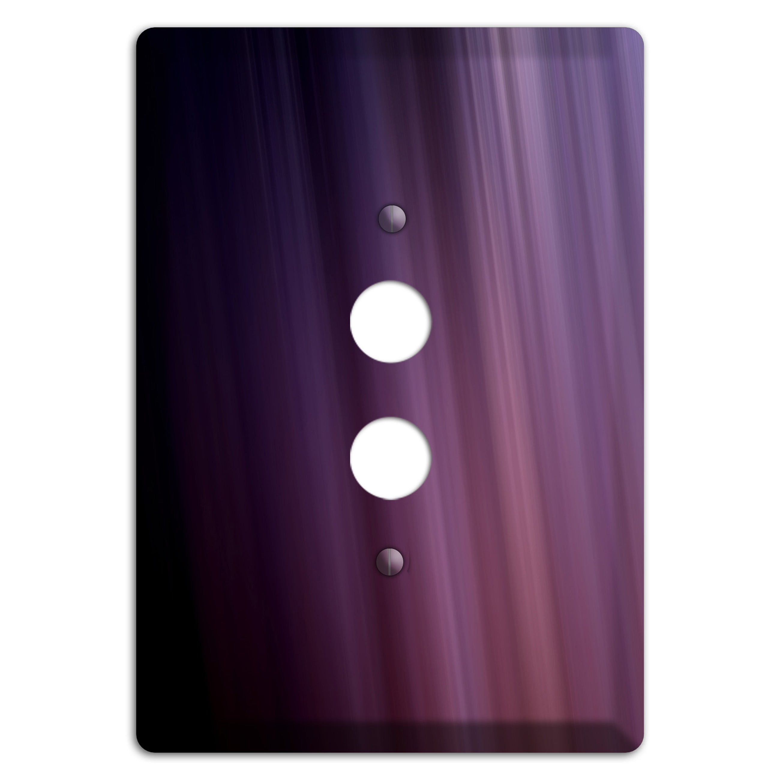Eggplant Ray of Light 1 Pushbutton Wallplate