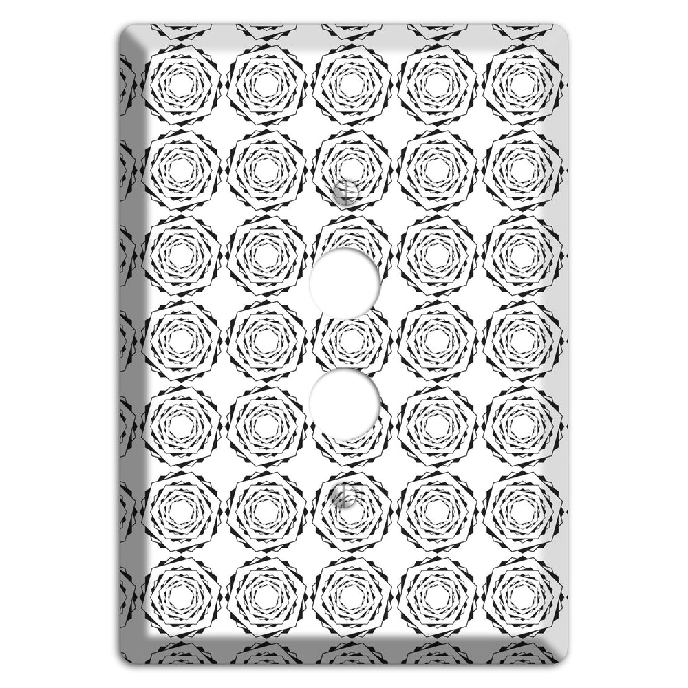 Hexagon Rotation Repeat 1 Pushbutton Wallplate