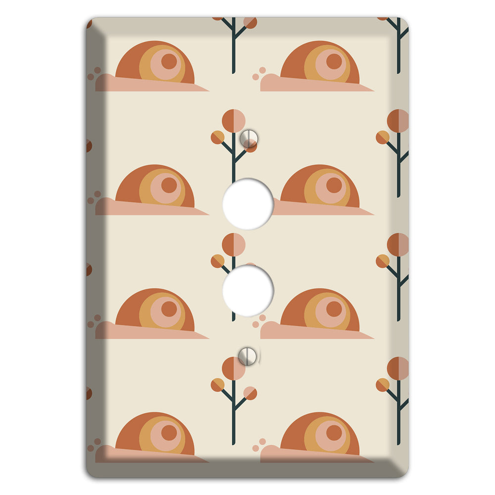 Retro Snails 1 Pushbutton Wallplate