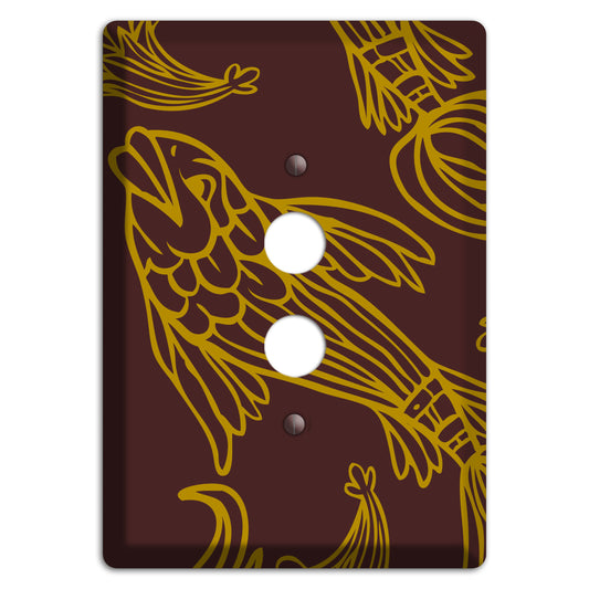 Brown and Beige Koi 1 Pushbutton Wallplate