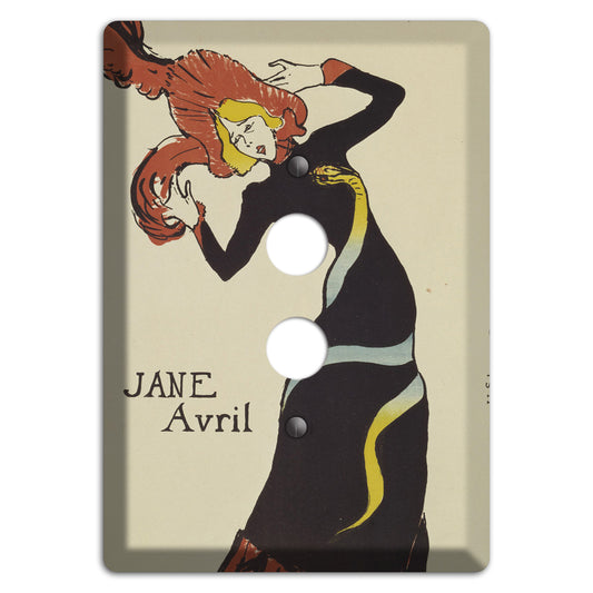 Jane Avril 2 Vintage Poster 1 Pushbutton Wallplate