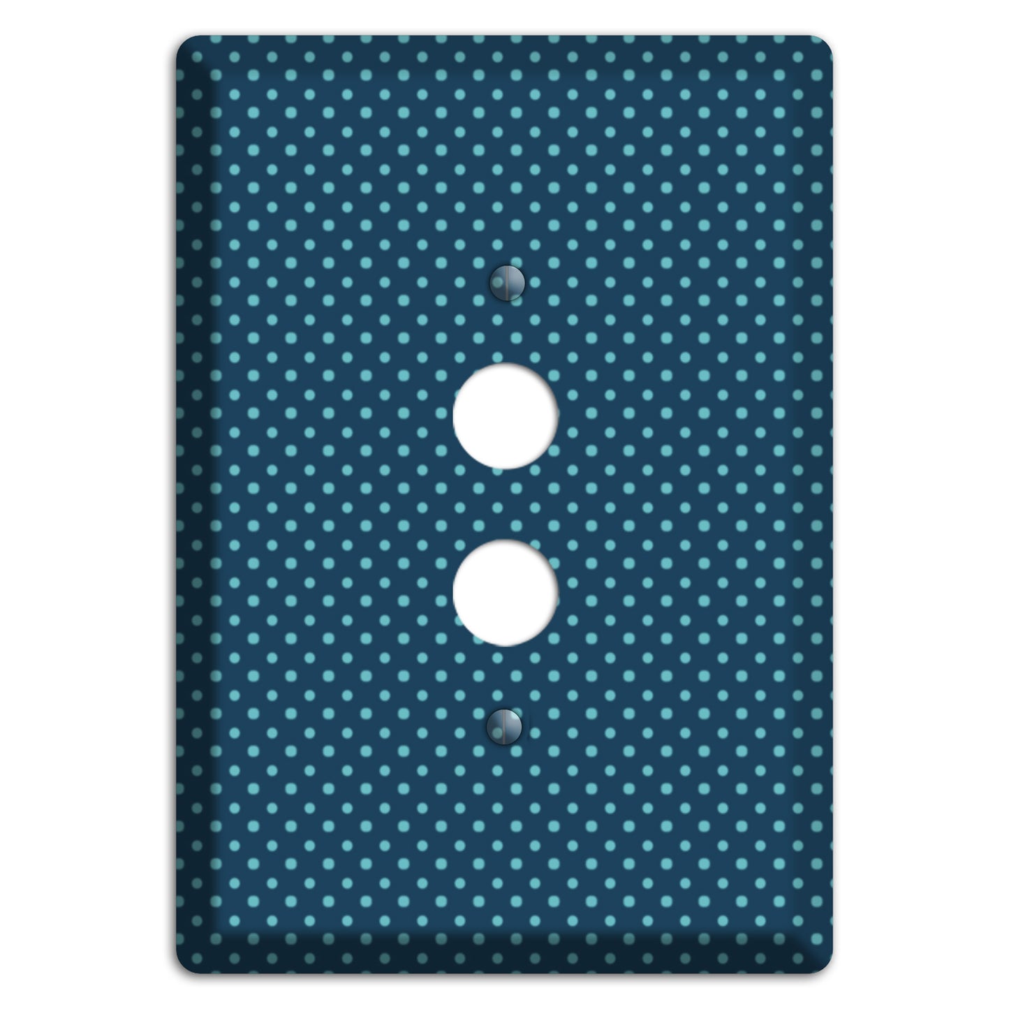 Multi Blue Tiny Polka Dots 1 Pushbutton Wallplate