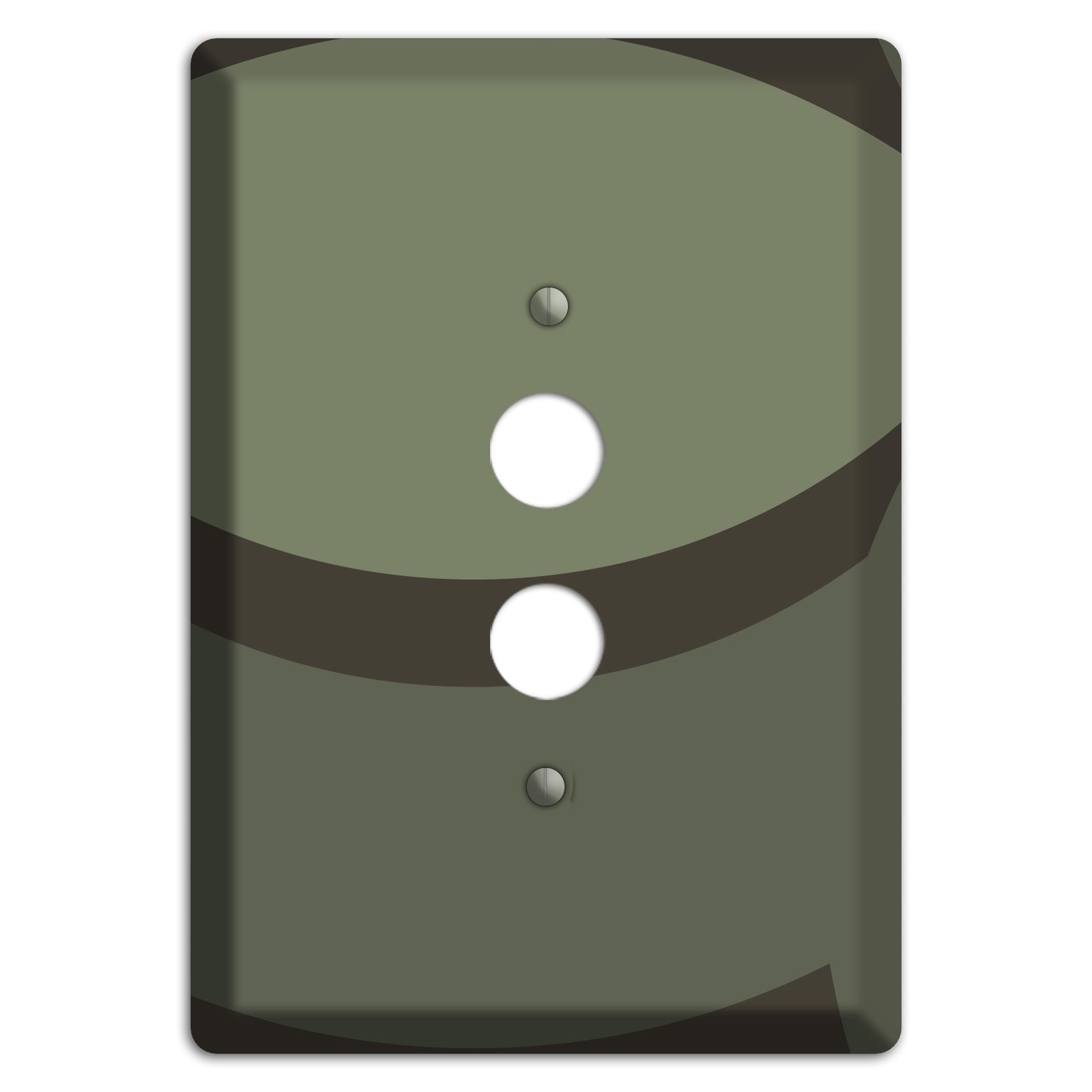 Olive Abstract 1 Pushbutton Wallplate