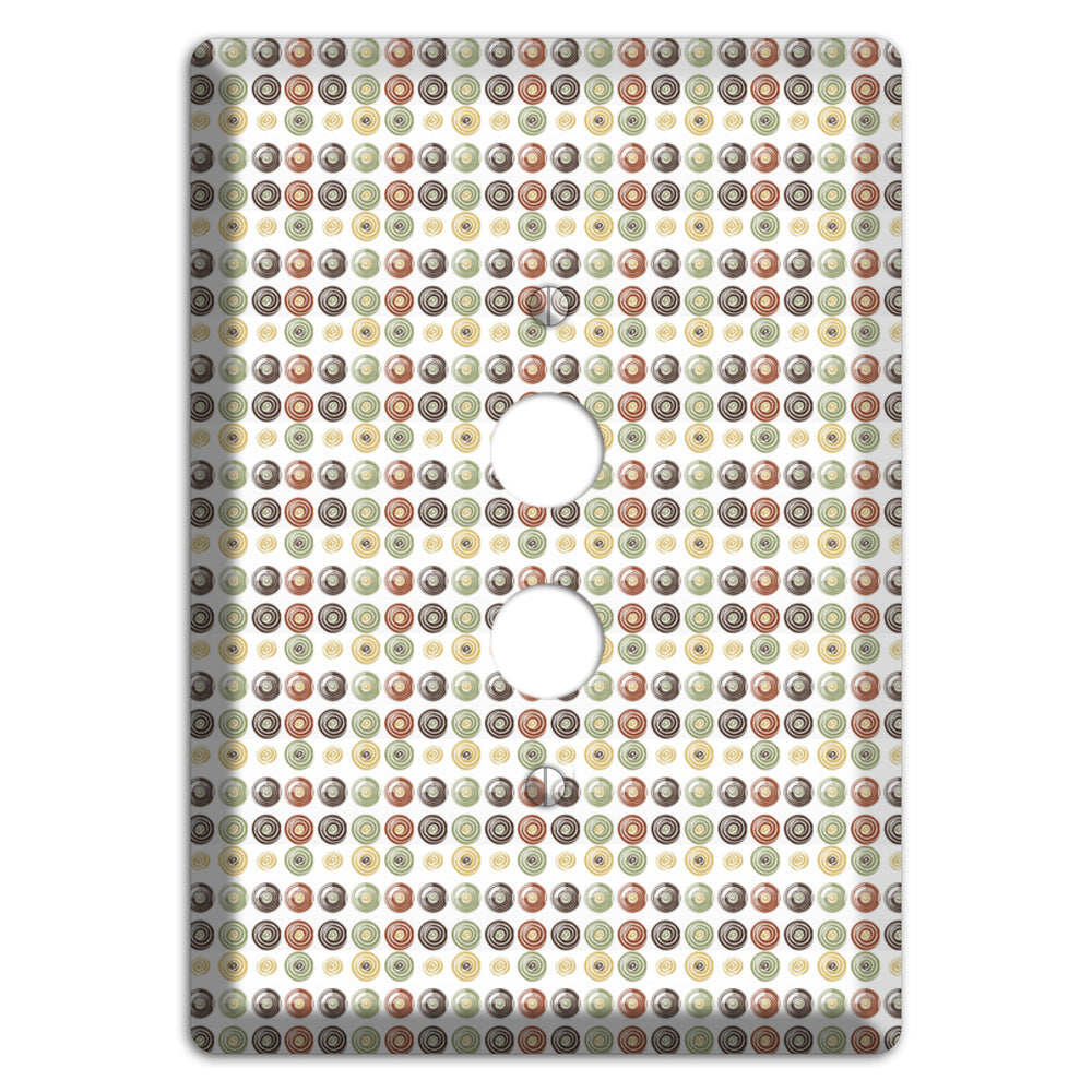 Multo Color Tiled Dots 1 Pushbutton Wallplate