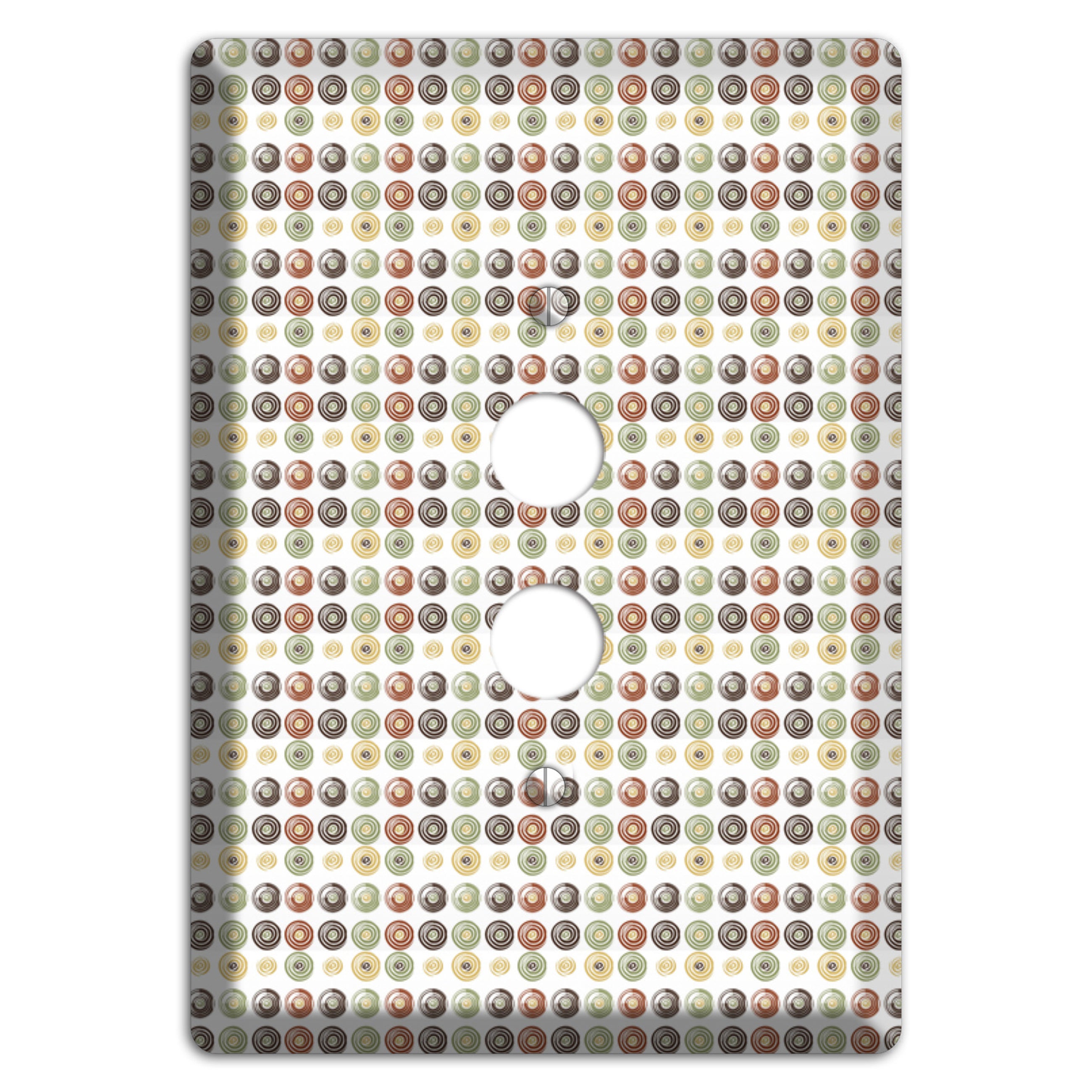 Multo Color Tiled Dots 1 Pushbutton Wallplate