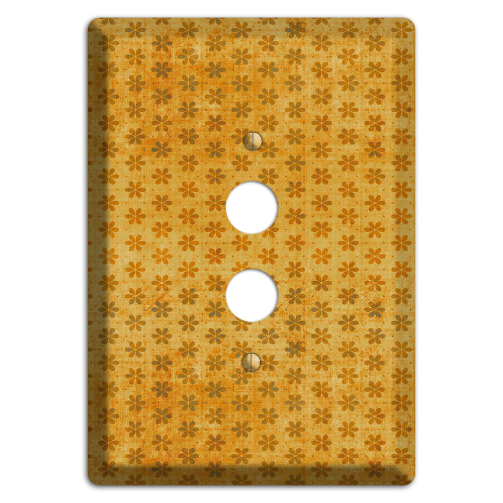 Lavender Grunge Floral Contour 1 Pushbutton Wallplate