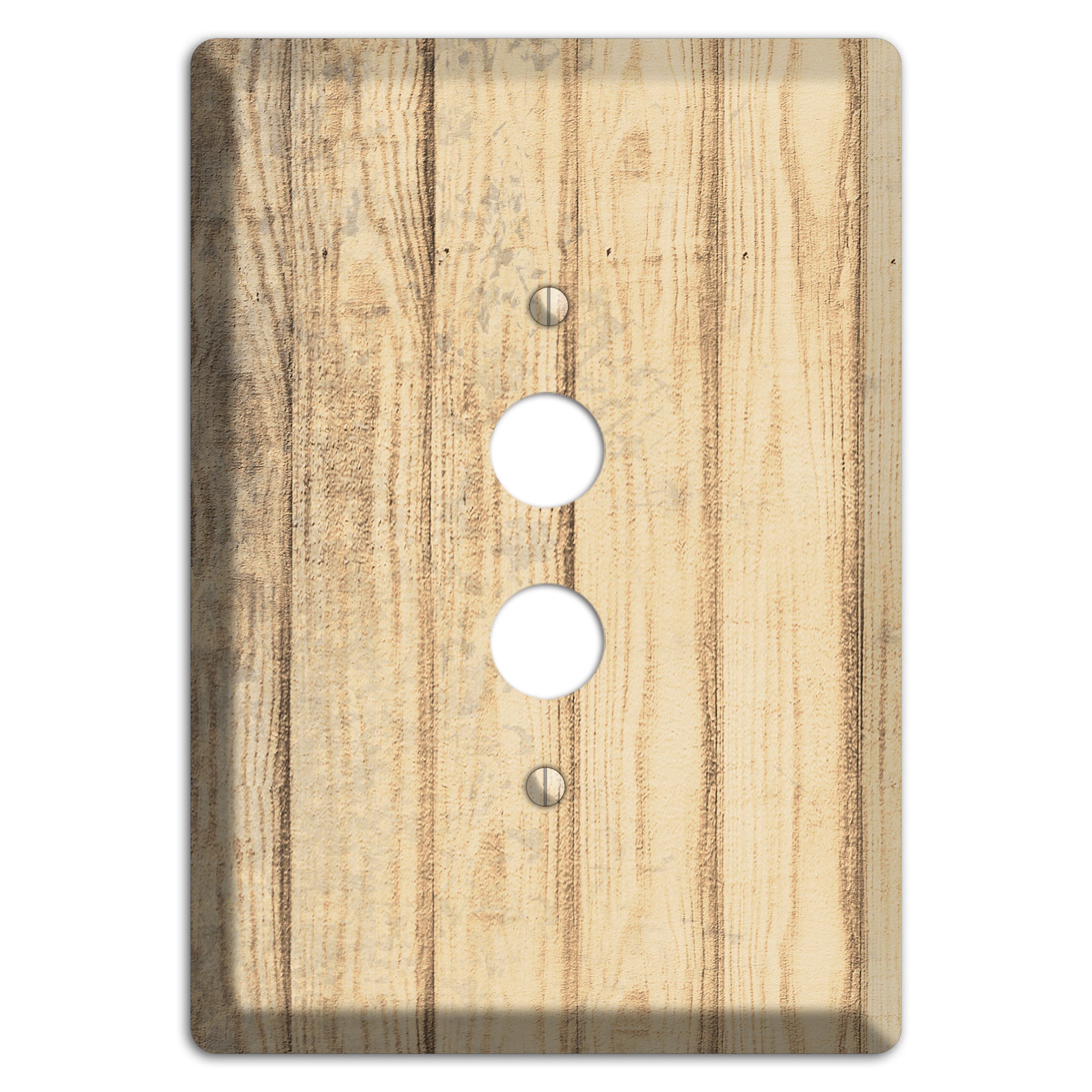 Hampton Weathered Wood 1 Pushbutton Wallplate