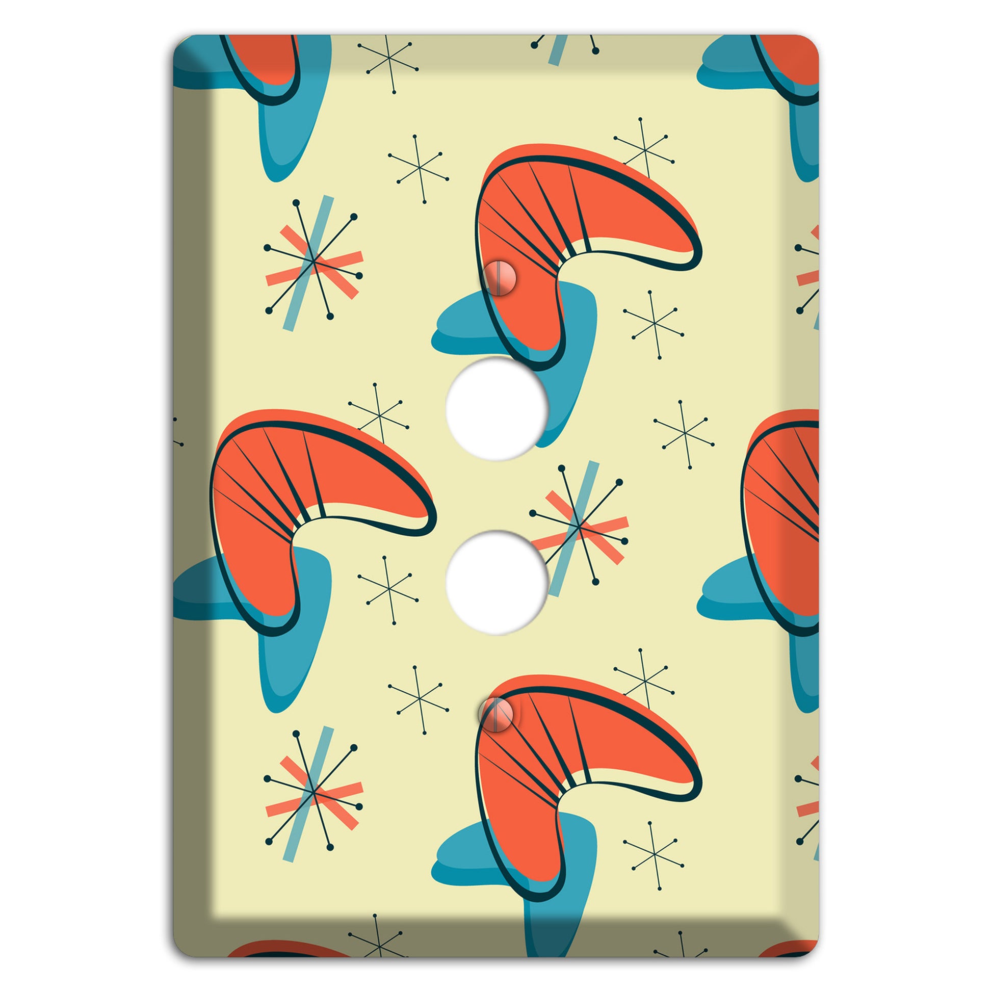 Atomic Boomerang 1 Pushbutton Wallplate