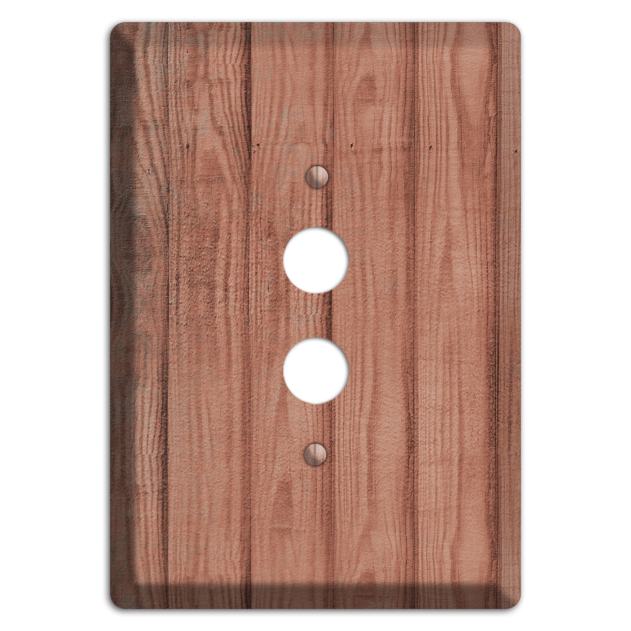 Coral Tree Weathered Wood 1 Pushbutton Wallplate