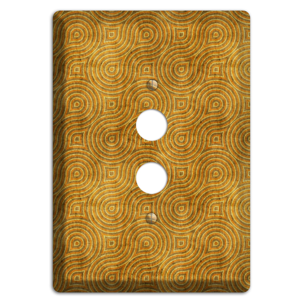 Mustard Swirl 1 Pushbutton Wallplate