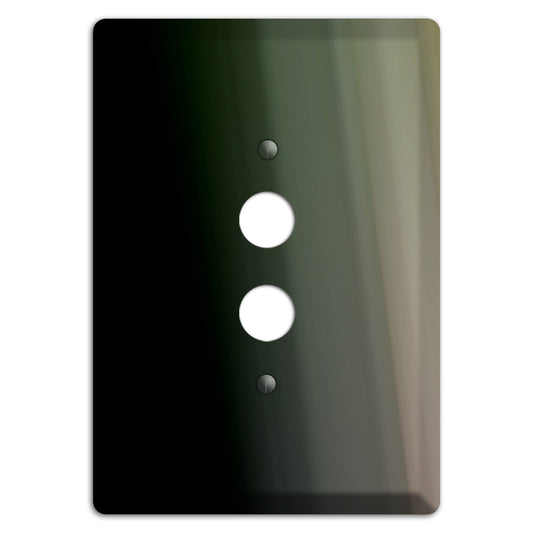 Black and Olive Ray of Light 1 Pushbutton Wallplate