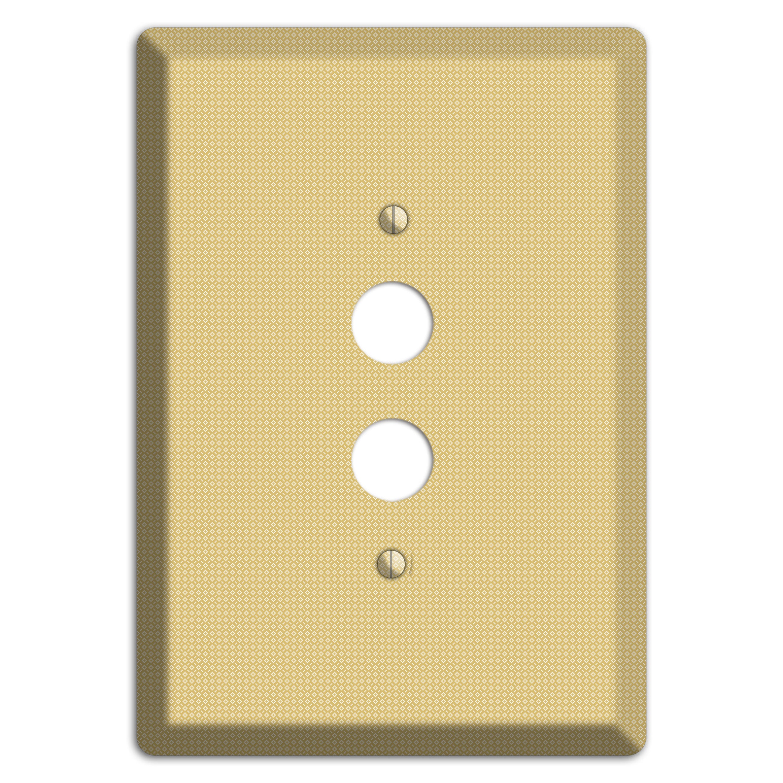 Khaki Weave 1 Pushbutton Wallplate