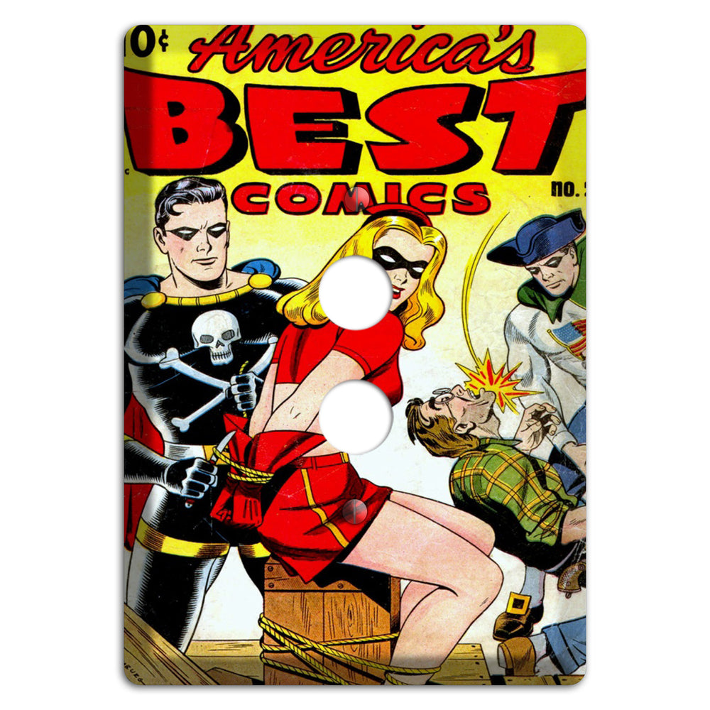 The Black Terror Vintage Comics 1 Pushbutton Wallplate