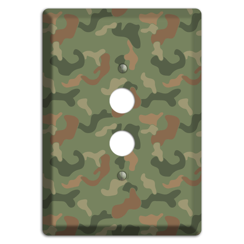 Jungle Green Camo 1 Pushbutton Wallplate