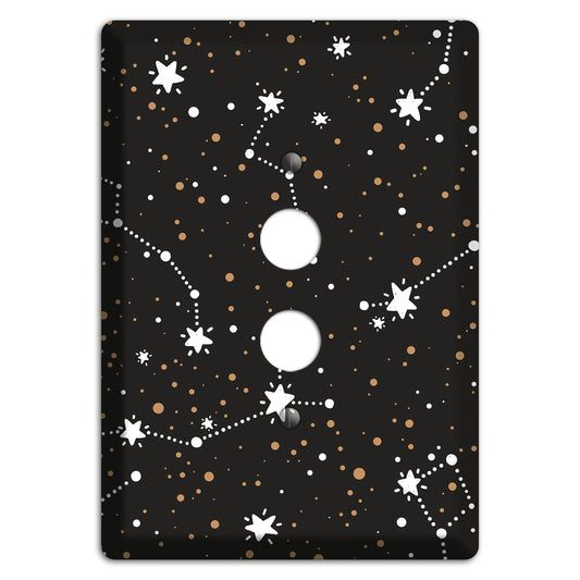 Constellations Black 1 Pushbutton Wallplate